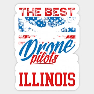 The Best Drone Pilots Come from Illinois Drone Piloting Sticker